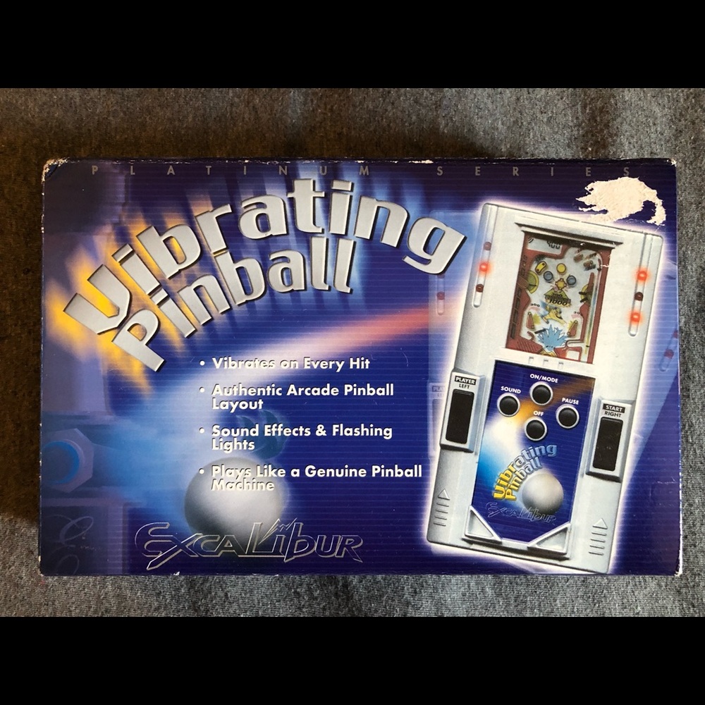 Excalibur Vibrating Pinball Handheld Game